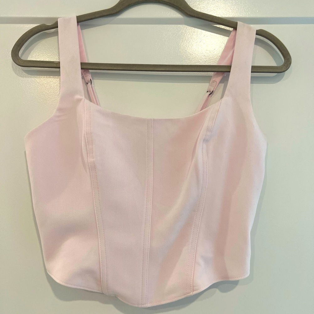 Pink Abercrombie & Fitch corset top